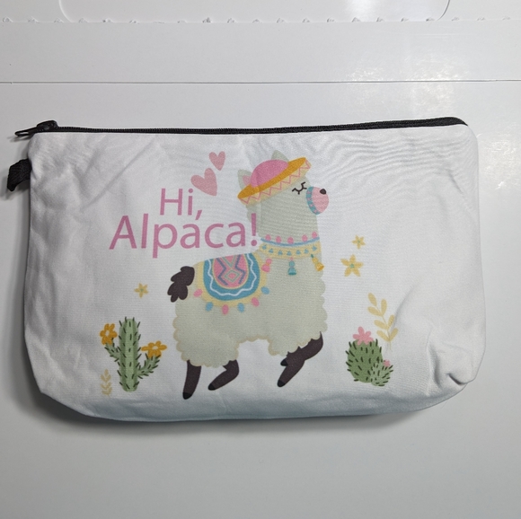 Cosmetic bag Alpaca design - Picture 2 of 4
